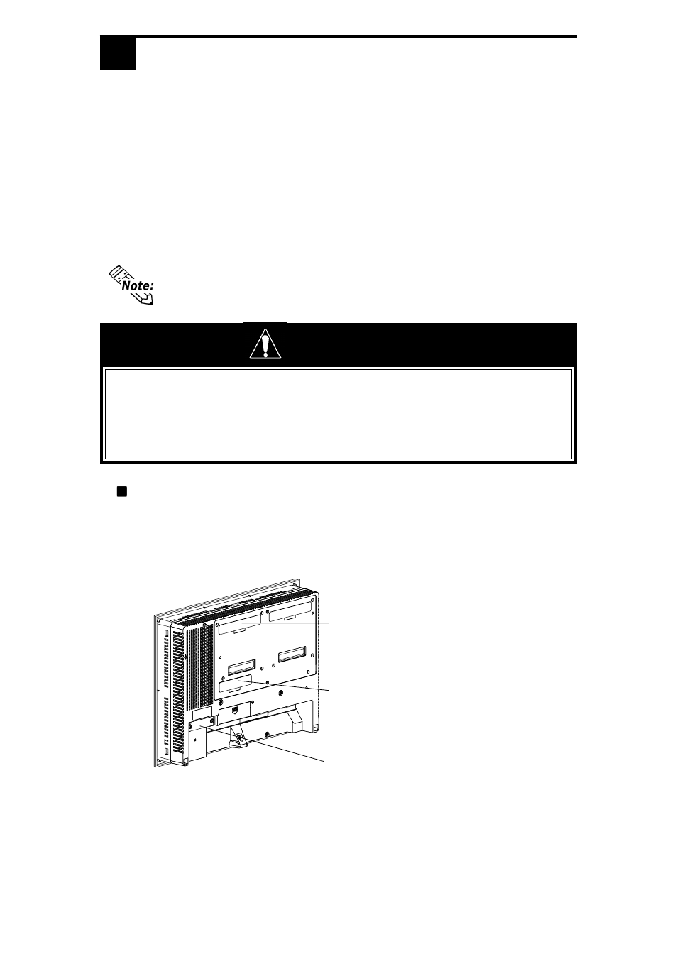 3installation, Warning | Proface FP3900 - 19 Flat Panel" User Manual | Page 8 / 12