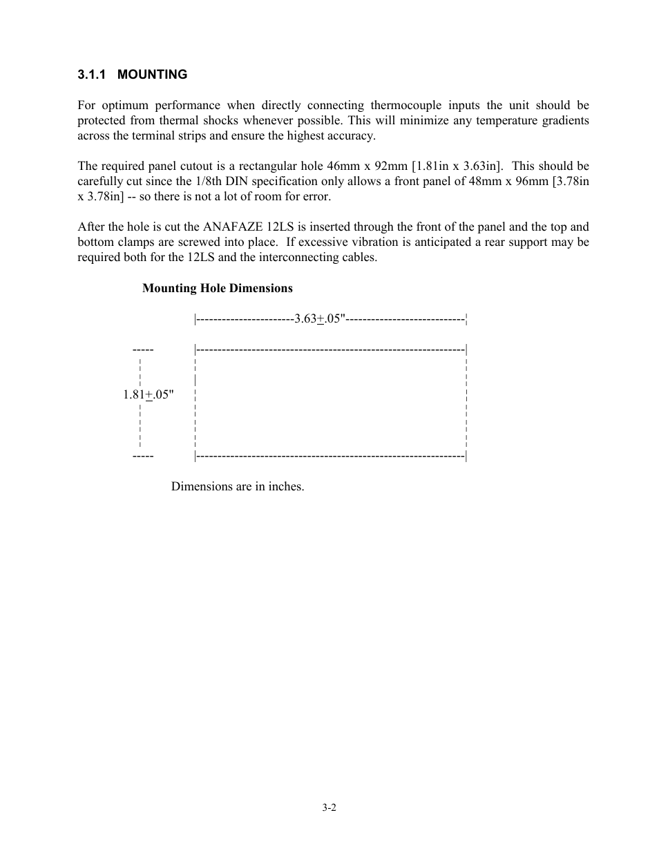 1 mounting, 1 mounting -2 | Watlow 12LS Controller User Manual | Page 16 / 111