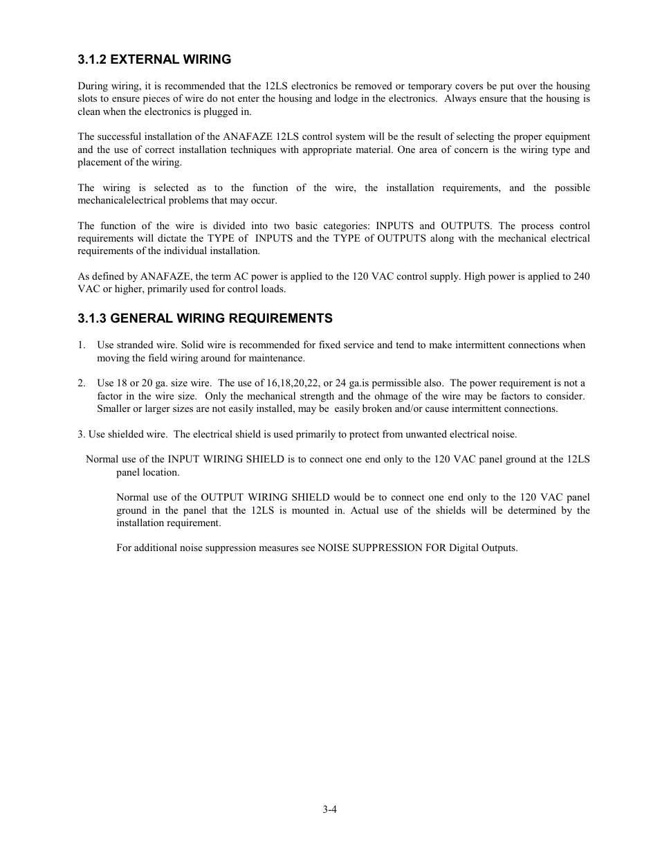 2 external wiring, 3 general wiring requirements | Watlow 12LS Controller User Manual | Page 18 / 111