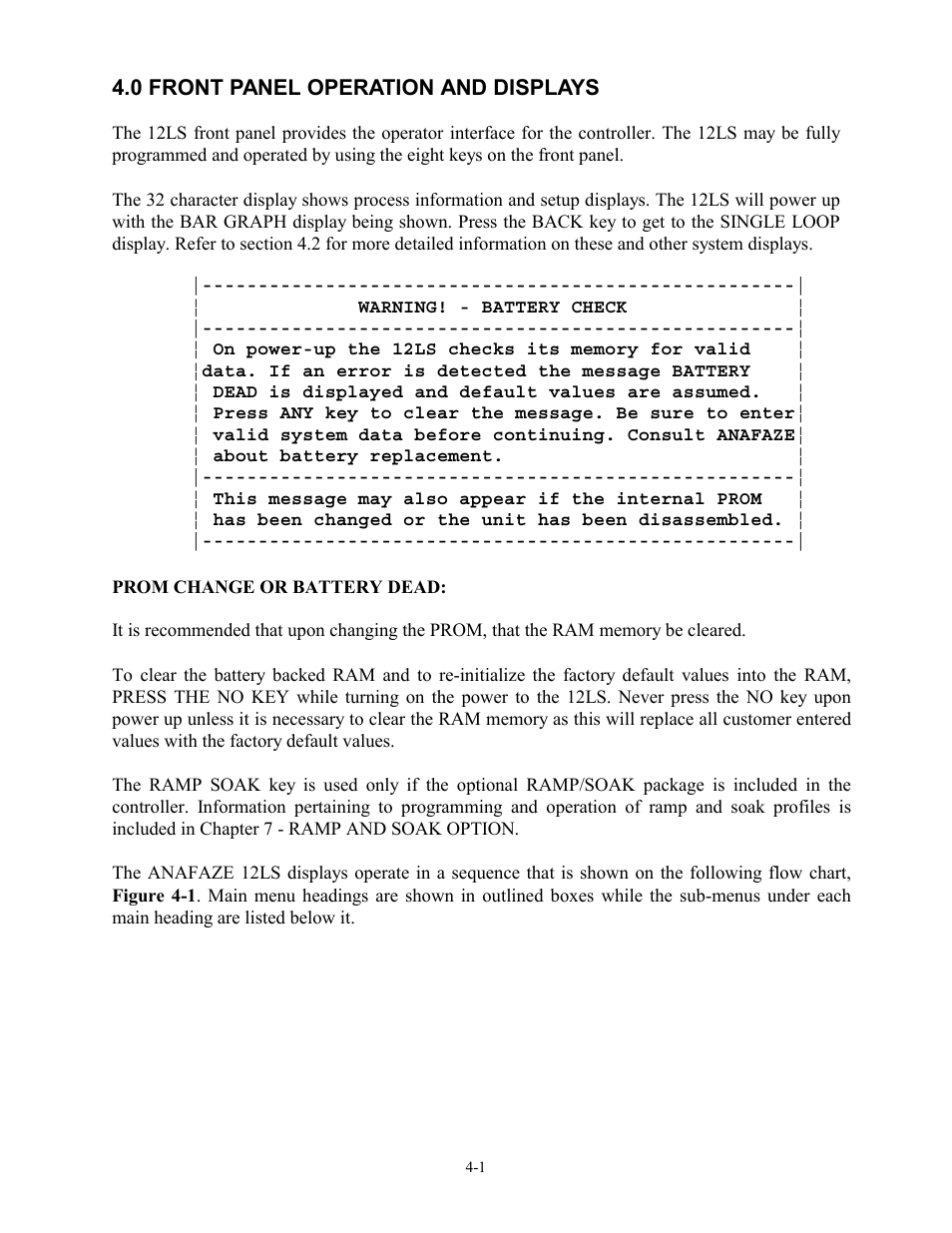 0 front panel operation and displays, 0 front panel operation and displays -1 | Watlow 12LS Controller User Manual | Page 34 / 111
