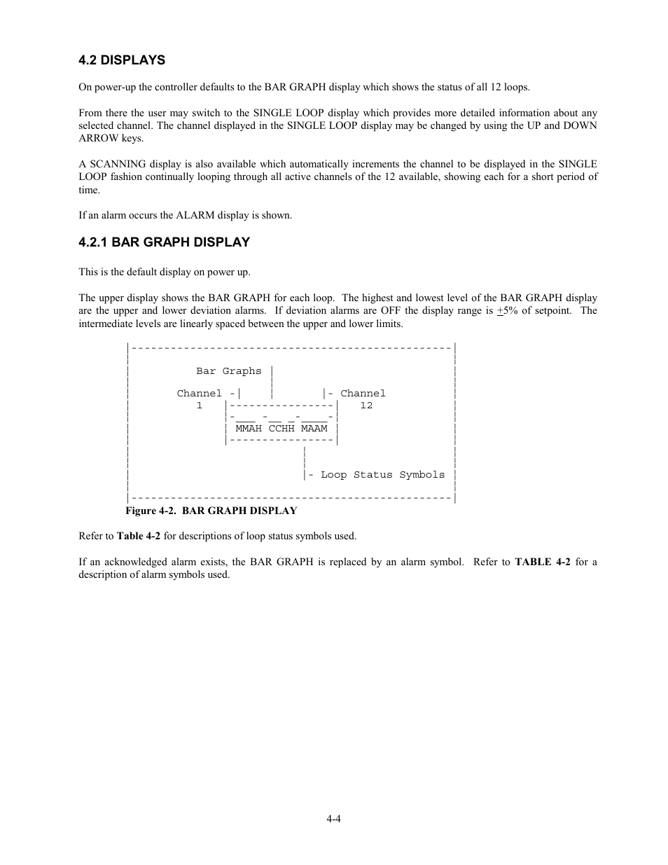 2 displays, 1 bar graph display, 2 displays -4 | 1 bar graph display -4 | Watlow 12LS Controller User Manual | Page 37 / 111