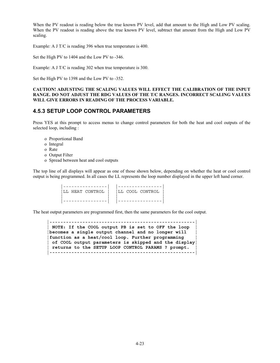 3 setup loop control parameters, 3 setup loop control parameters -23 | Watlow 12LS Controller User Manual | Page 56 / 111