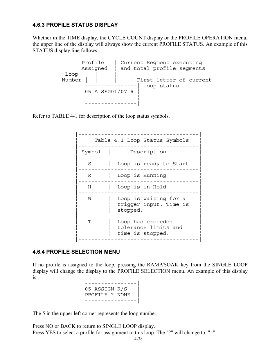 3 profile status display, 4 profile selection menu | Watlow 12LS Controller User Manual | Page 71 / 111