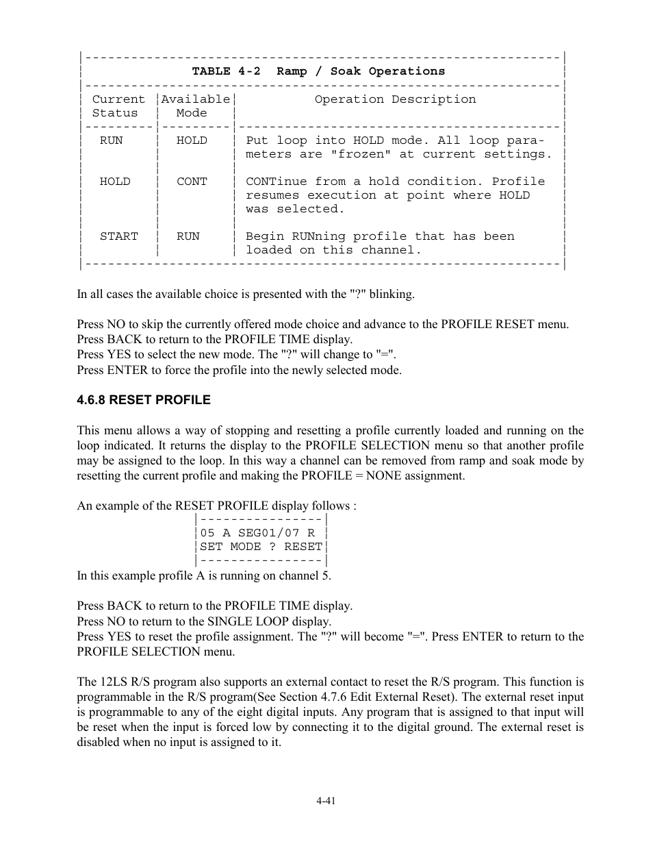 8 reset profile, 8 reset profile -41 | Watlow 12LS Controller User Manual | Page 74 / 111