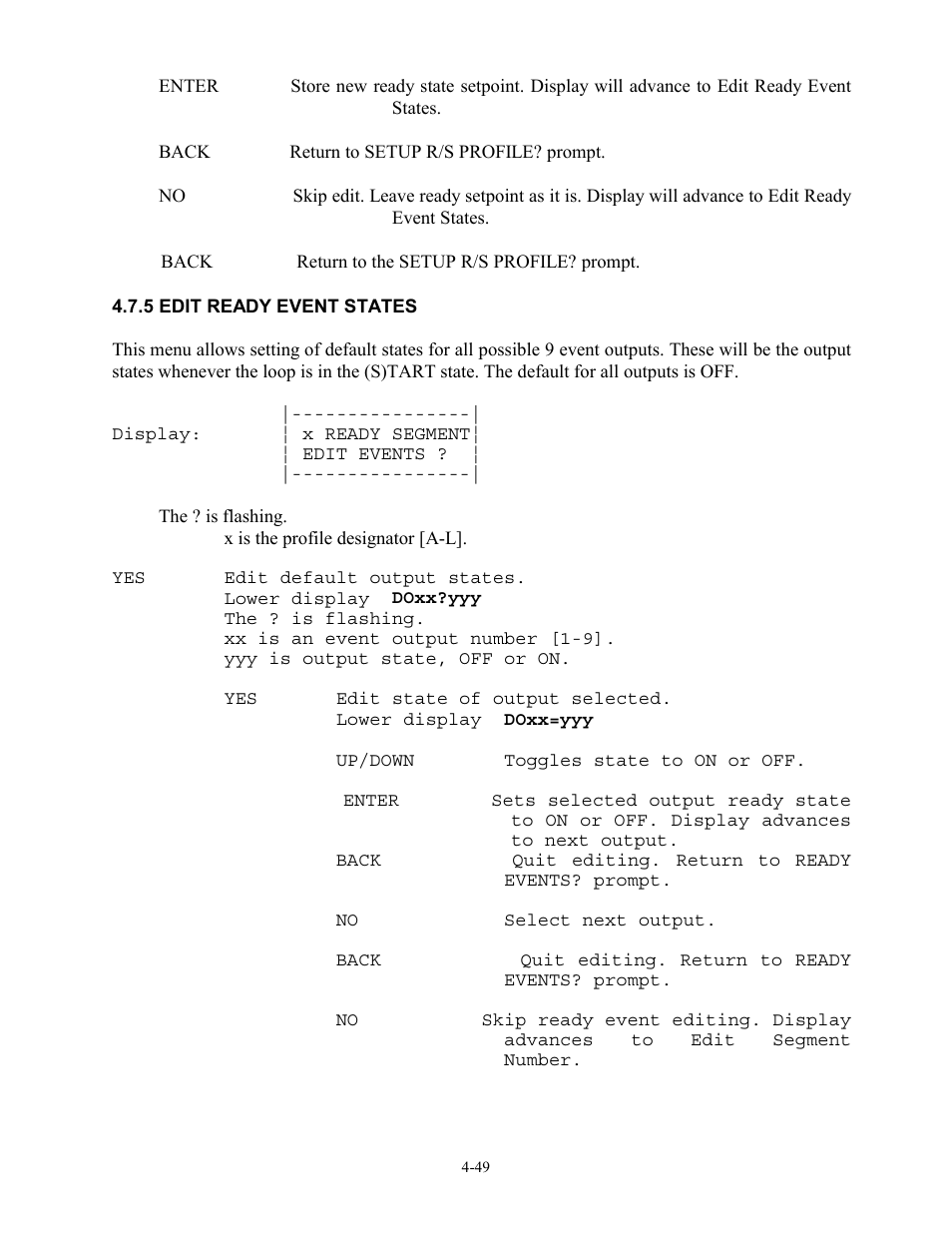 5 edit ready event states, 5 edit ready event states -49 | Watlow 12LS Controller User Manual | Page 82 / 111