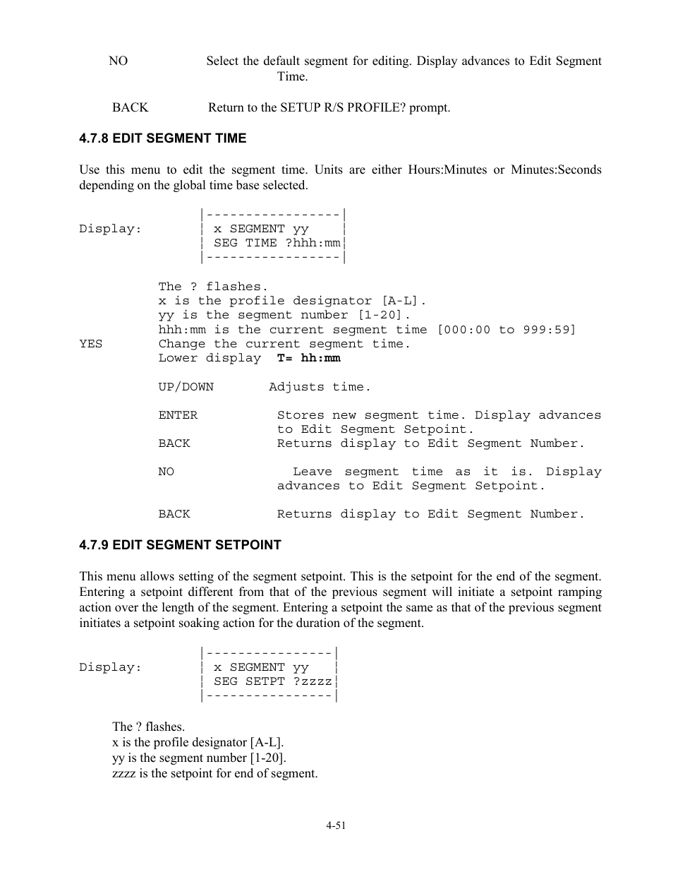 8 edit segment time, 9 edit segment setpoint | Watlow 12LS Controller User Manual | Page 84 / 111