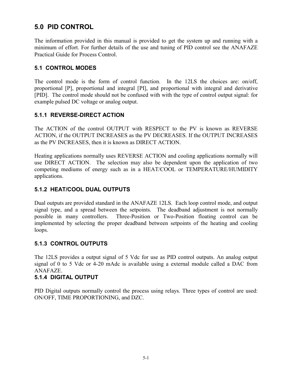 0 pid control, 1 control modes, 1 reverse-direct action | 2 heat/cool dual outputs, 3 control outputs, 4 digital output, 0 pid control -1, 1 control modes -1 | Watlow 12LS Controller User Manual | Page 92 / 111