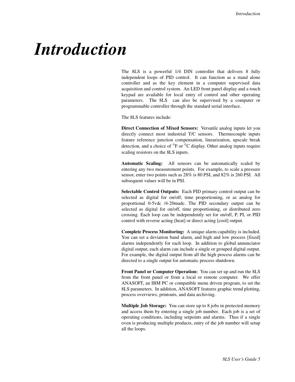 Introduction | Watlow 8LS Controller User Manual | Page 13 / 140