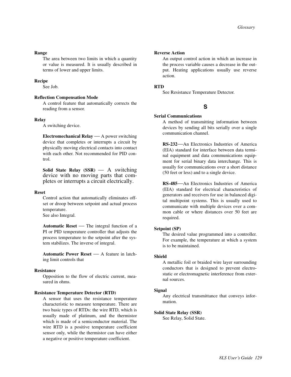 Watlow 8LS Controller User Manual | Page 137 / 140