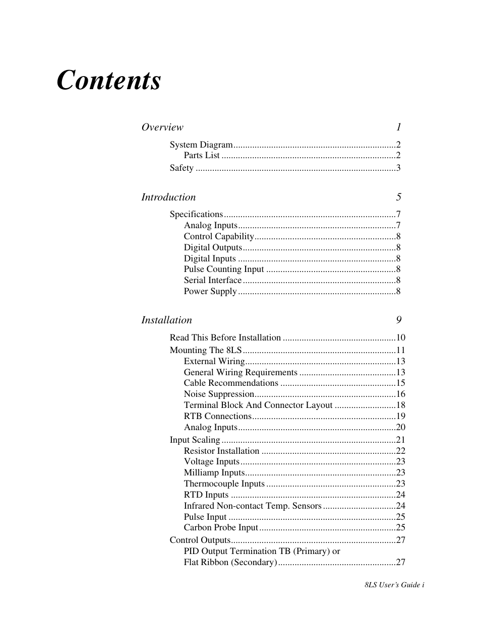 Watlow 8LS Controller User Manual | Page 3 / 140