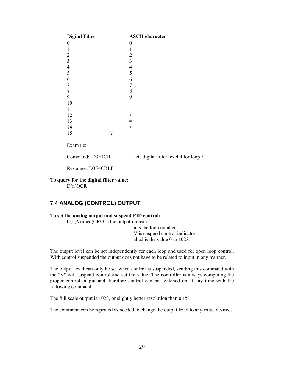 4 analog (control) output | Watlow 8PID Controller User Manual | Page 34 / 55