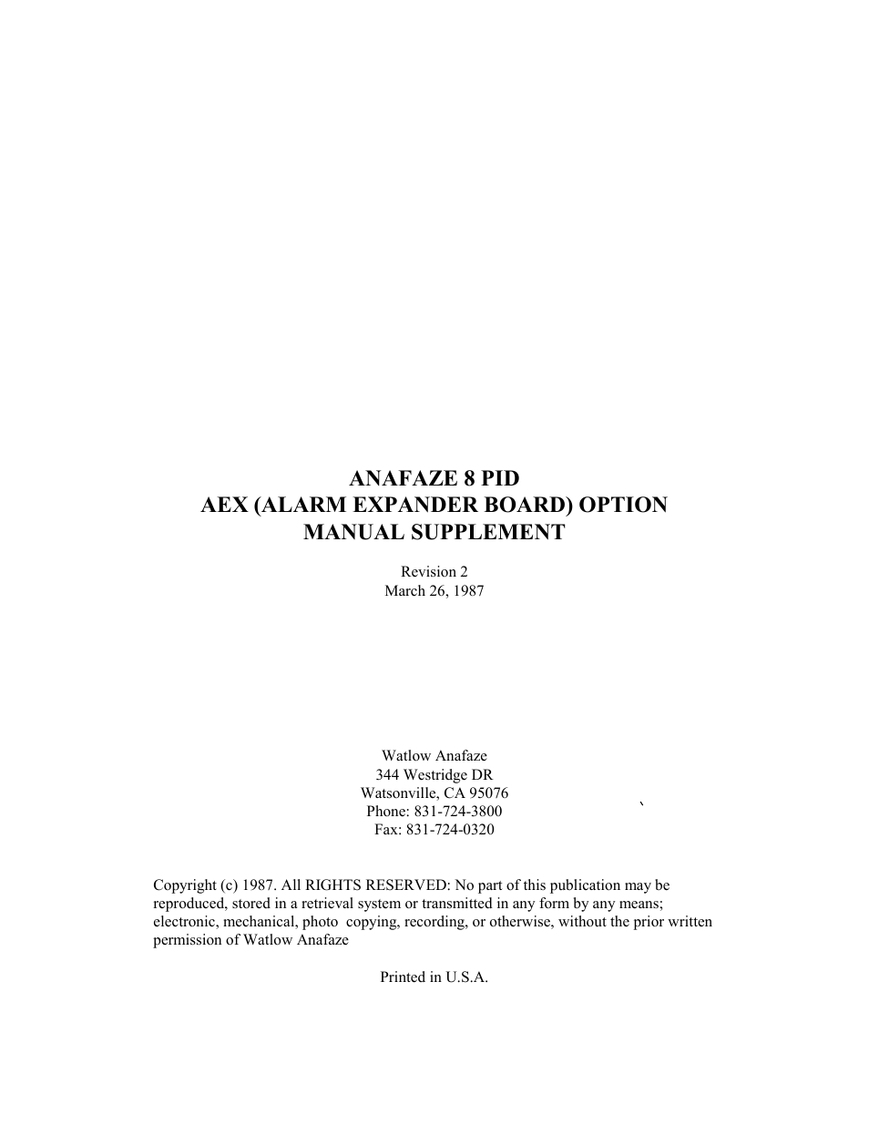 Watlow 8PID Controller User Manual | Page 40 / 55