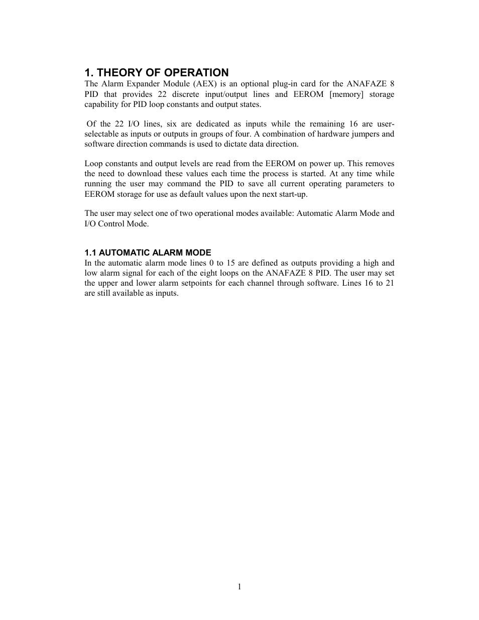 Theory of operation, 1 automatic alarm mode | Watlow 8PID Controller User Manual | Page 42 / 55