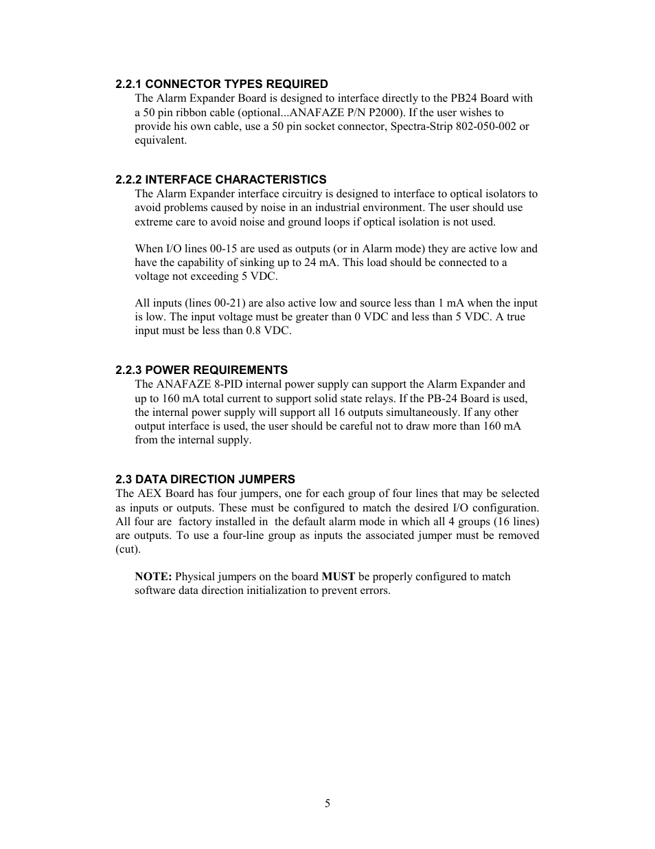 3 data direction jumpers | Watlow 8PID Controller User Manual | Page 46 / 55