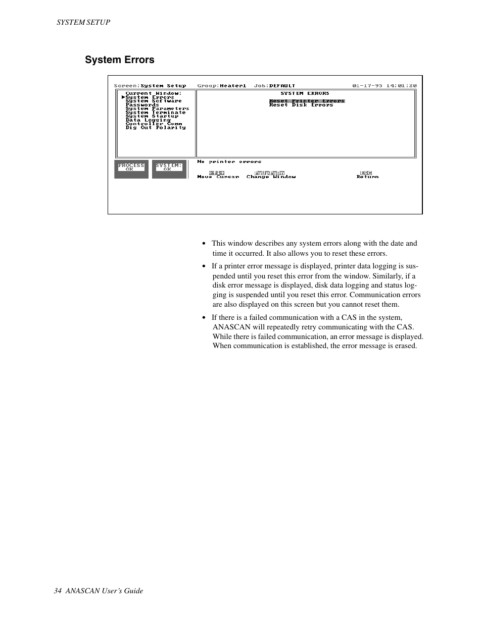 System errors | Watlow ANASCAN User Manual | Page 42 / 62