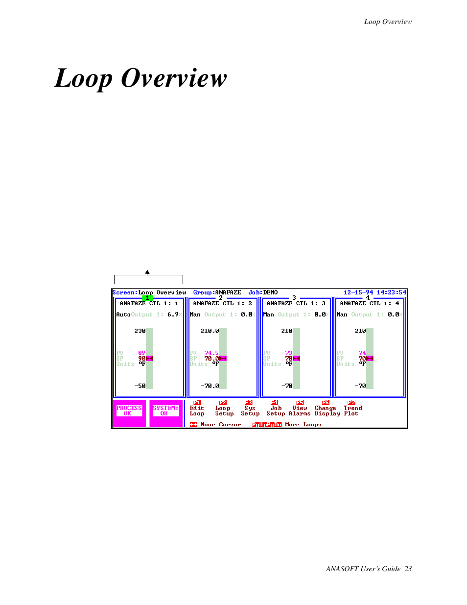 Loop overview, Getting here, Options | Watlow ANASOFT User Manual | Page 33 / 95