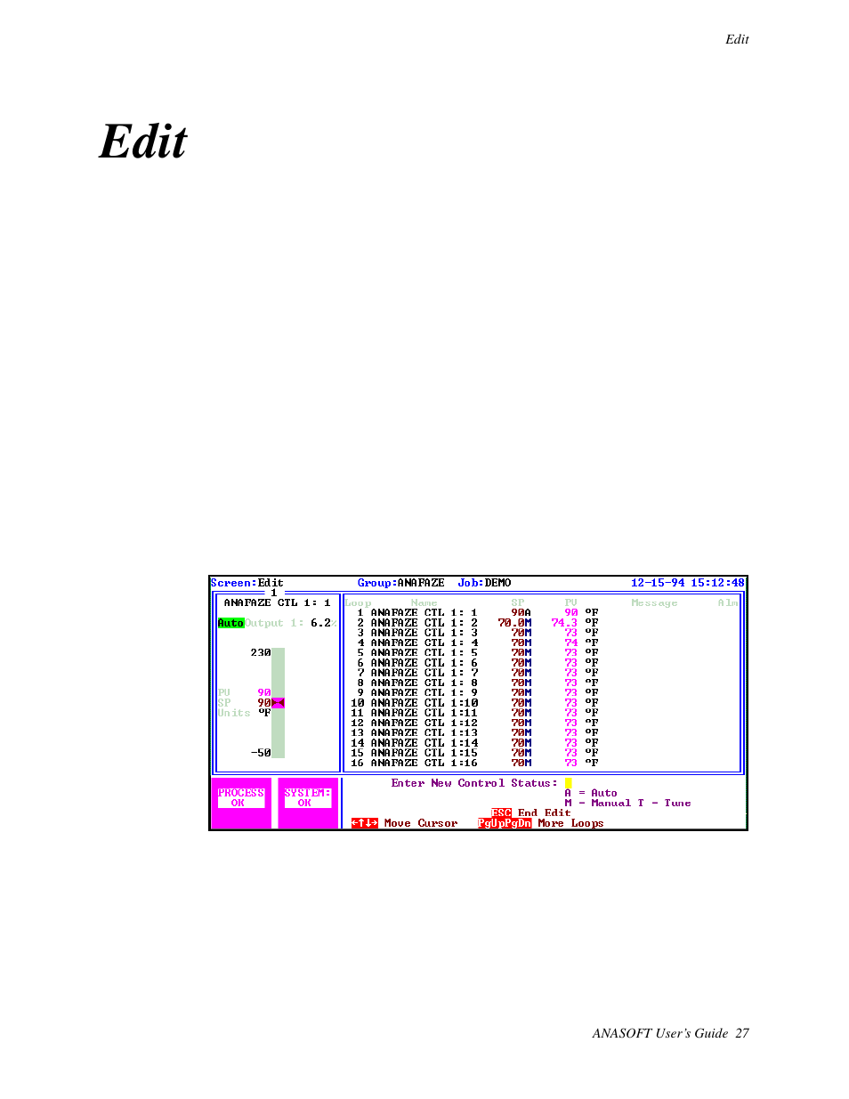 Edit, Getting here | Watlow ANASOFT User Manual | Page 37 / 95