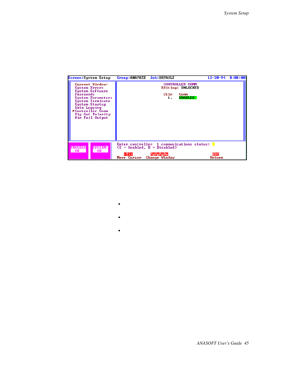 Controller comm | Watlow ANASOFT User Manual | Page 55 / 95