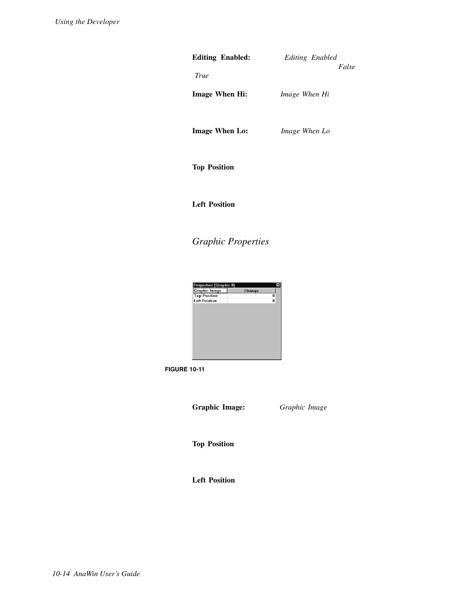 Graphic properties | Watlow ANAWIN 2 User Manual | Page 108 / 154