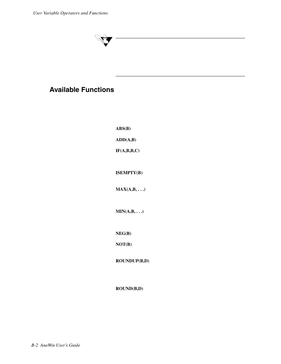 Available functions | Watlow ANAWIN 2 User Manual | Page 130 / 154