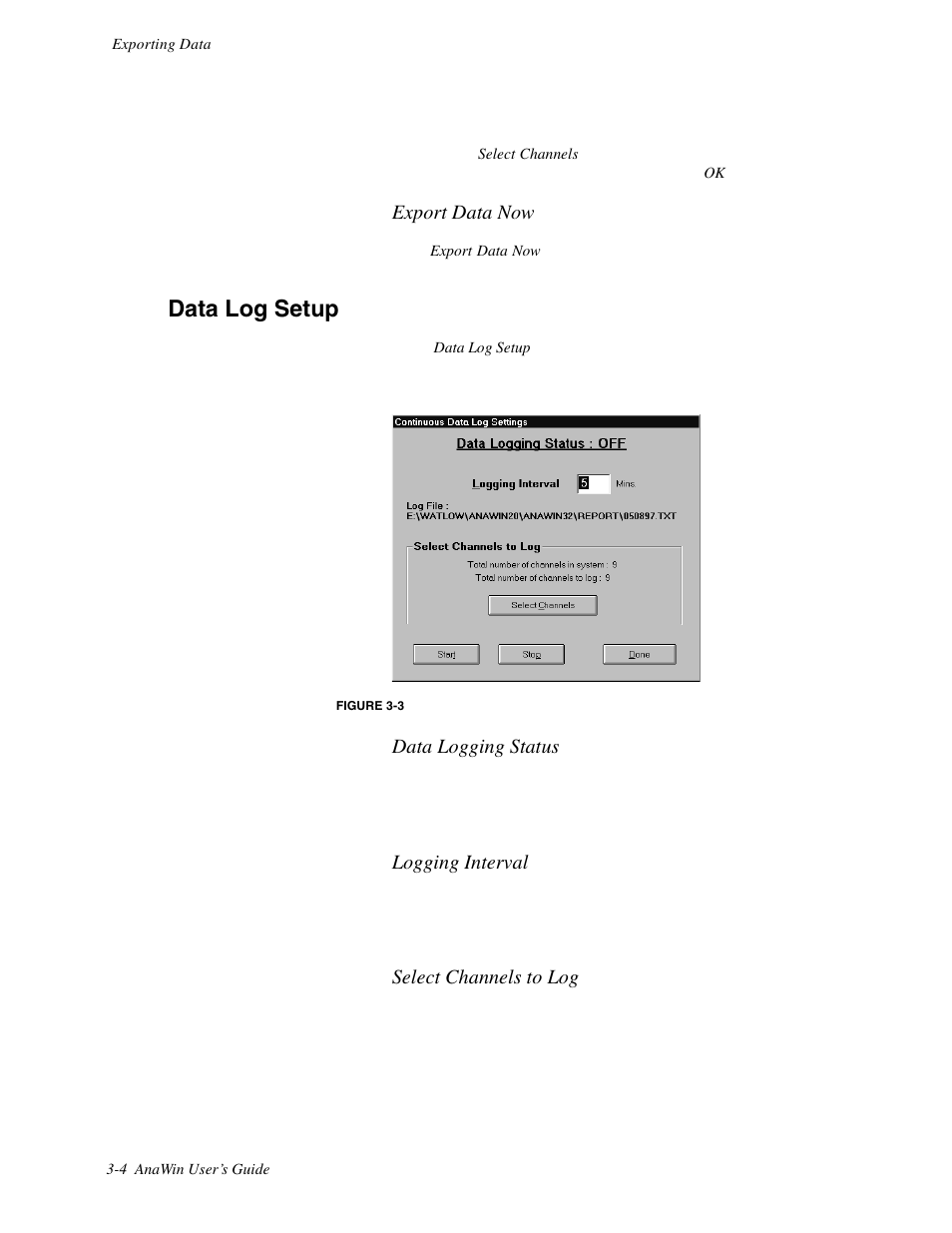 Data log setup | Watlow ANAWIN 2 User Manual | Page 26 / 154