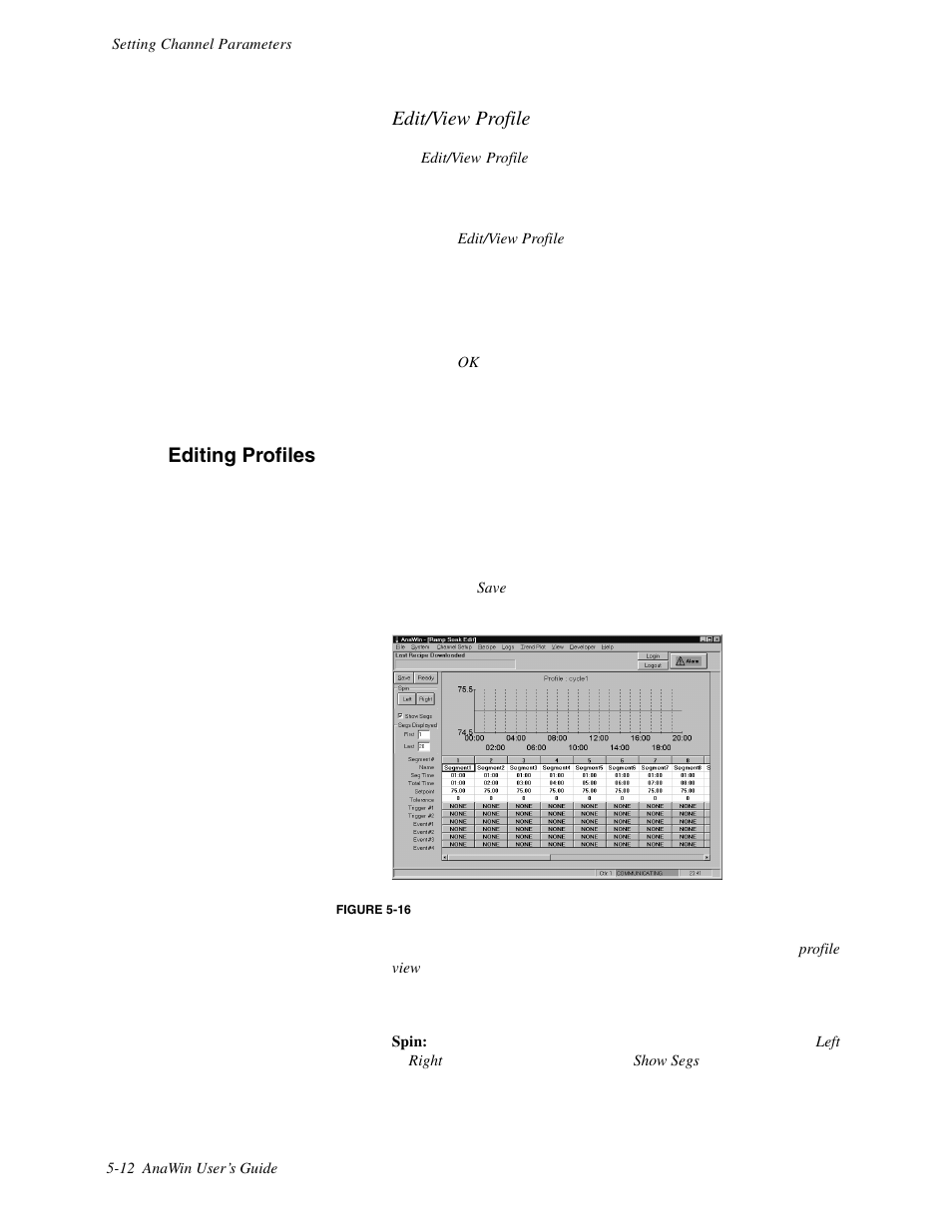 Editing profiles, Edit/view profile | Watlow ANAWIN 2 User Manual | Page 52 / 154