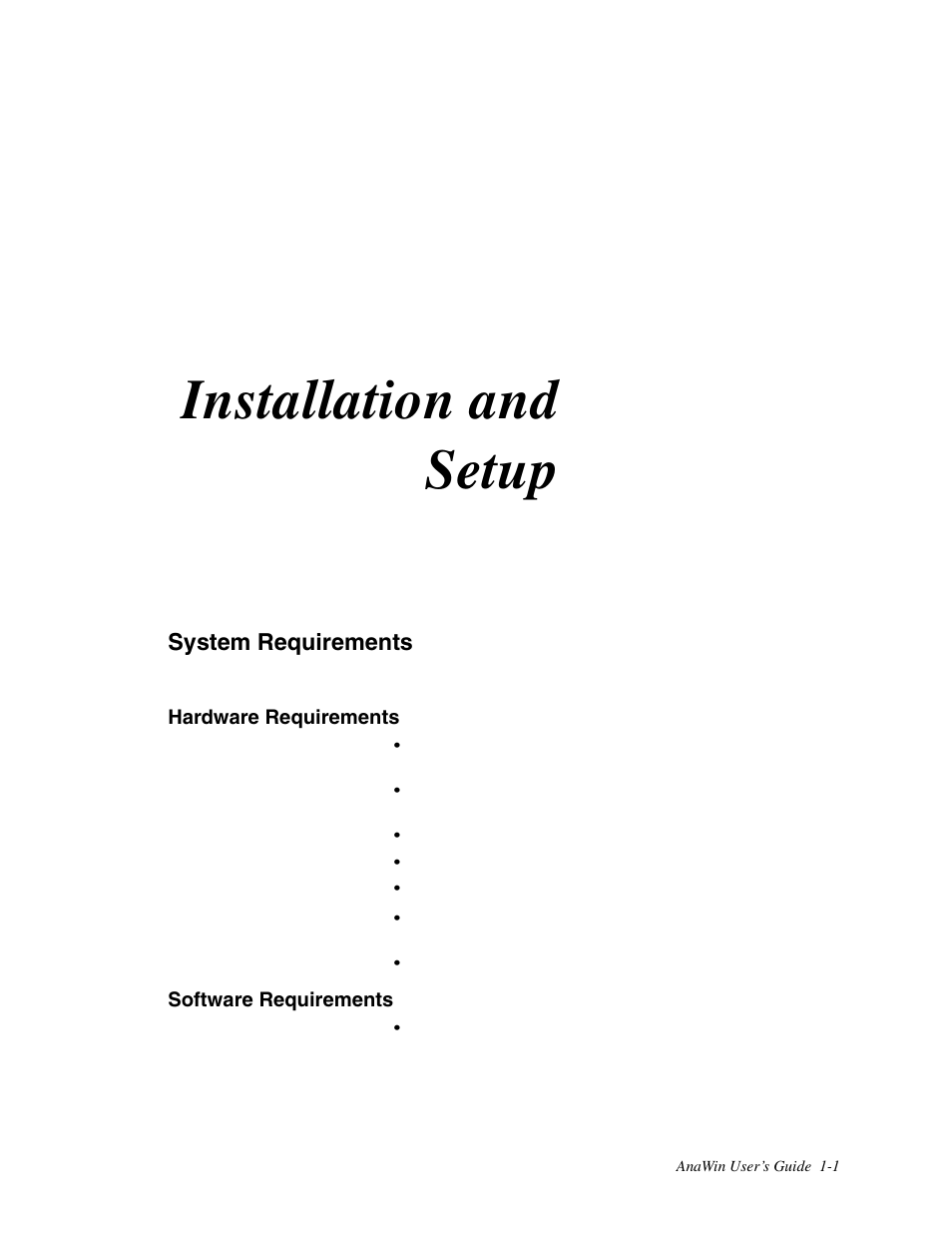 1 installation and setup, System requirements, Hardware requirements | Software requirements, Installation and setup | Watlow ANAWIN 2 User Manual | Page 9 / 154