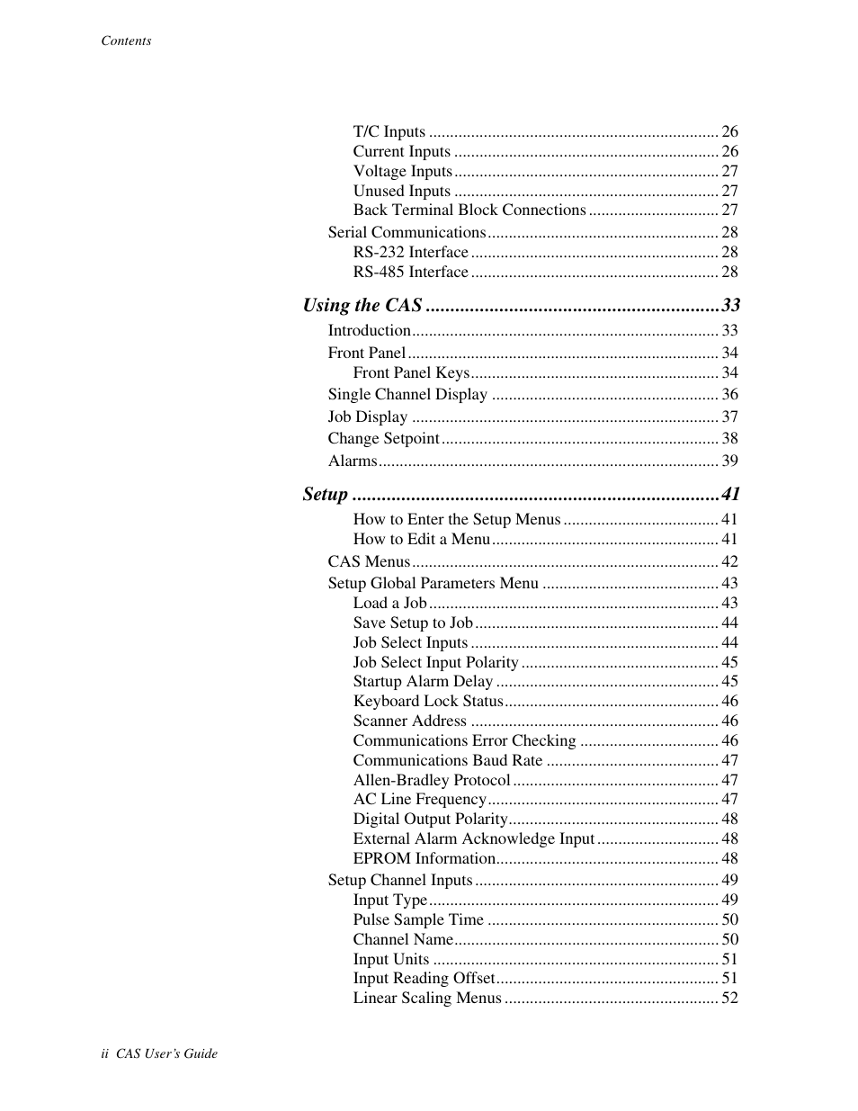 Watlow CAS User Manual | Page 4 / 98