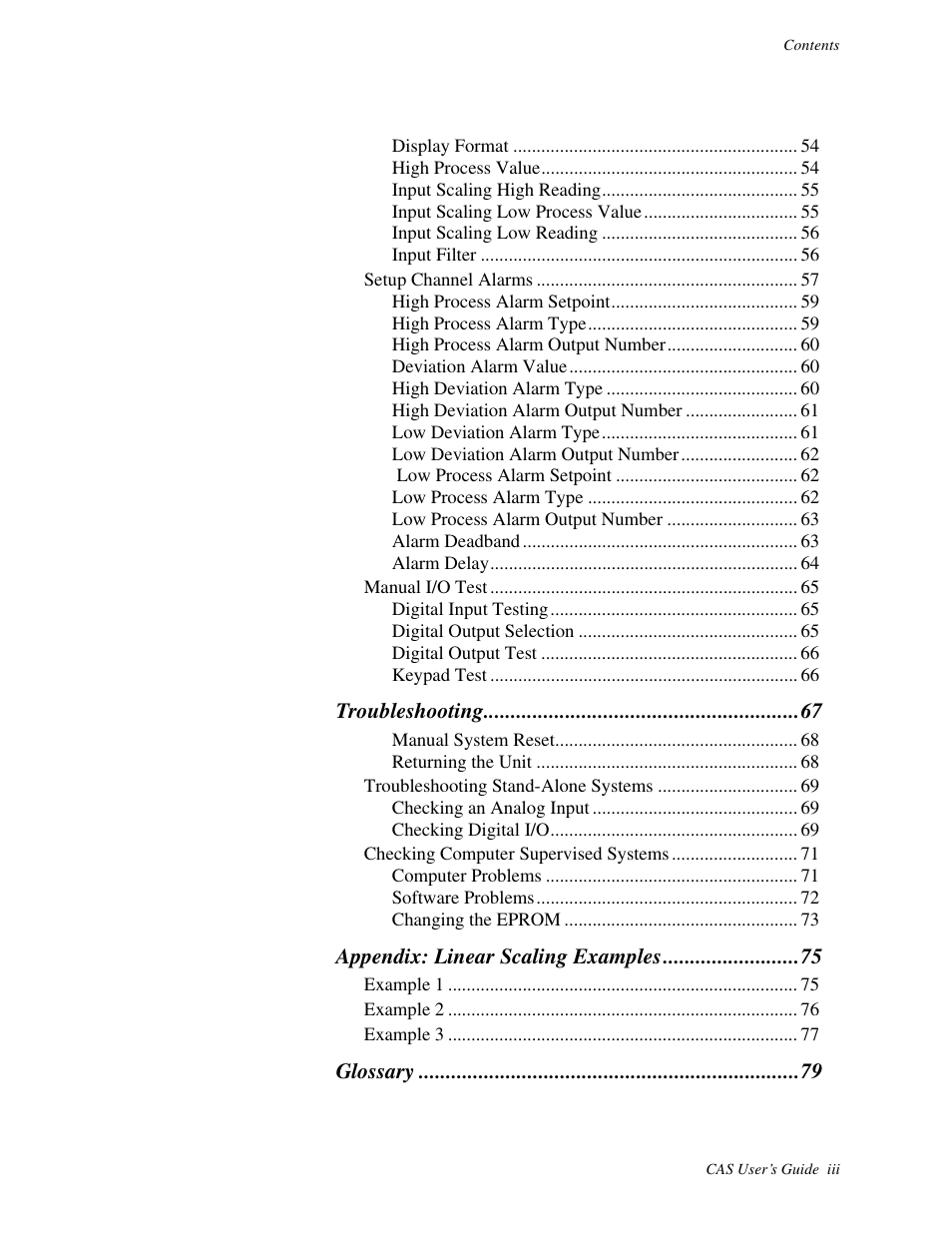 Watlow CAS User Manual | Page 5 / 98
