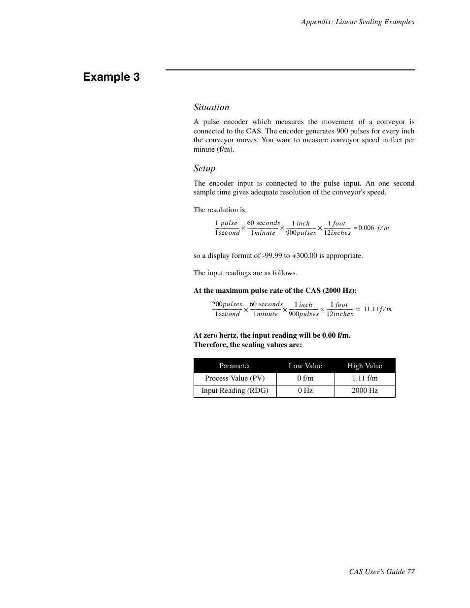 Example 3, Situation, Setup | Watlow CAS User Manual | Page 87 / 98