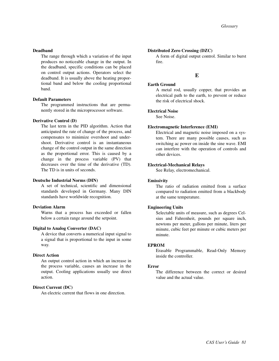Watlow CAS User Manual | Page 91 / 98