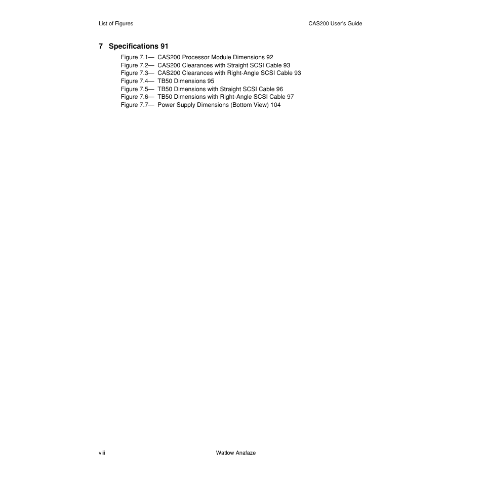 Watlow CAS200 User Manual | Page 10 / 124