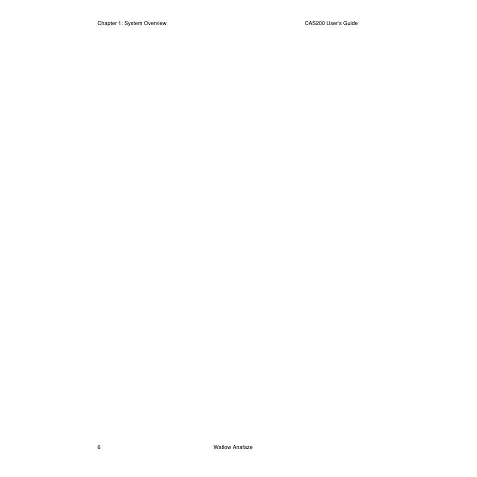 Watlow CAS200 User Manual | Page 18 / 124