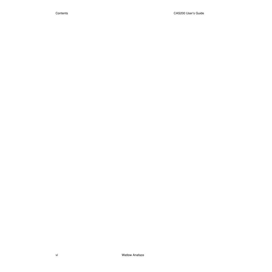 Watlow CAS200 User Manual | Page 8 / 124