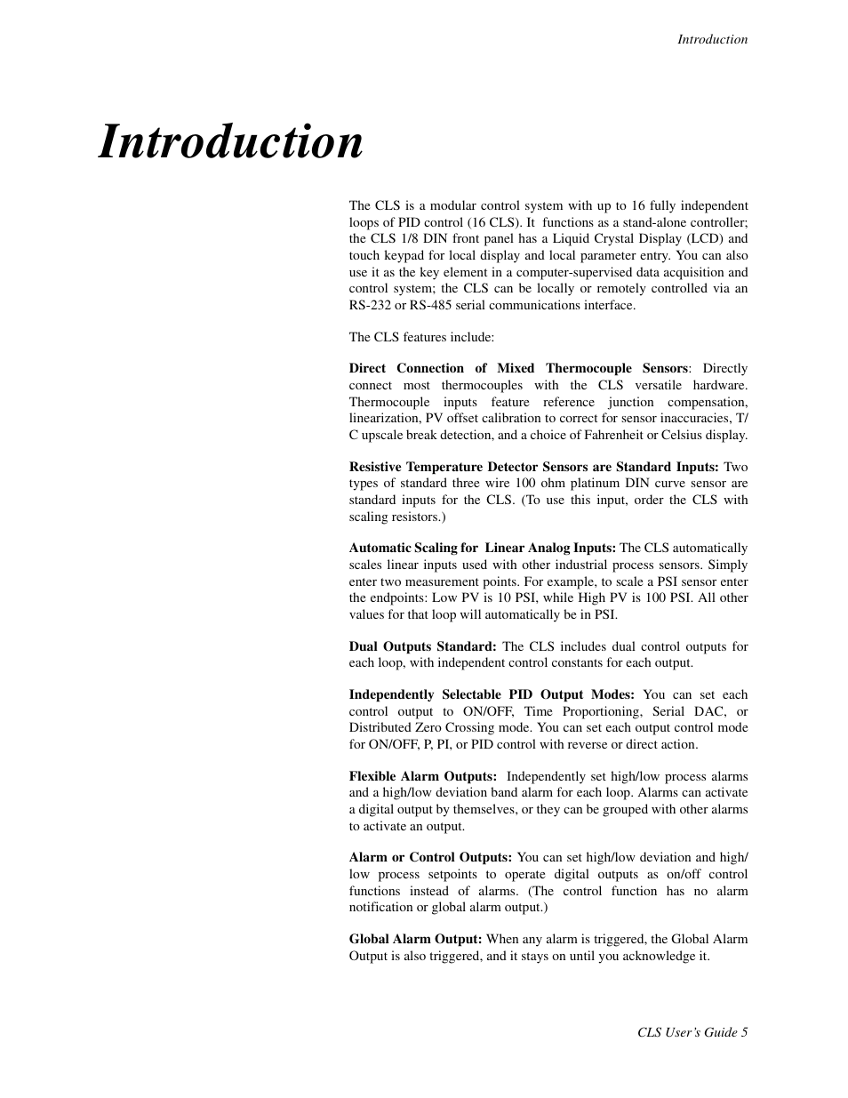 Introduction | Watlow CLS User Manual | Page 13 / 180