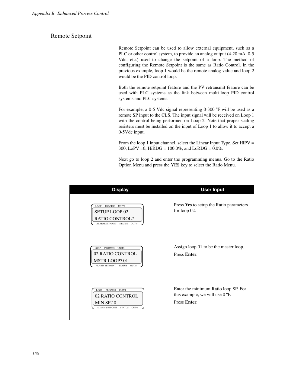 Remote setpoint | Watlow CLS User Manual | Page 166 / 180