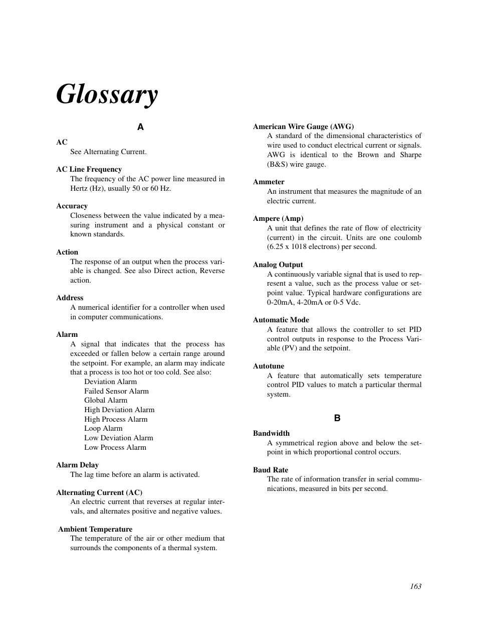 Glossary | Watlow CLS User Manual | Page 171 / 180