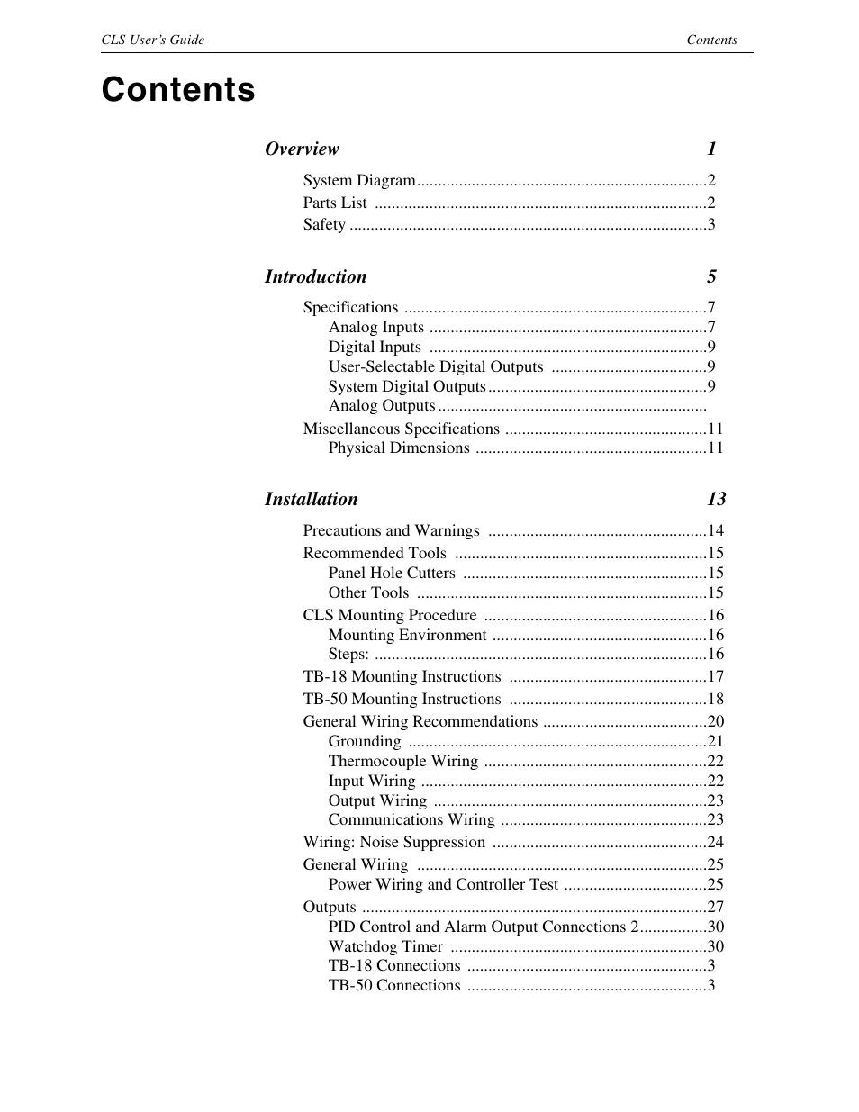 Watlow CLS User Manual | Page 3 / 180