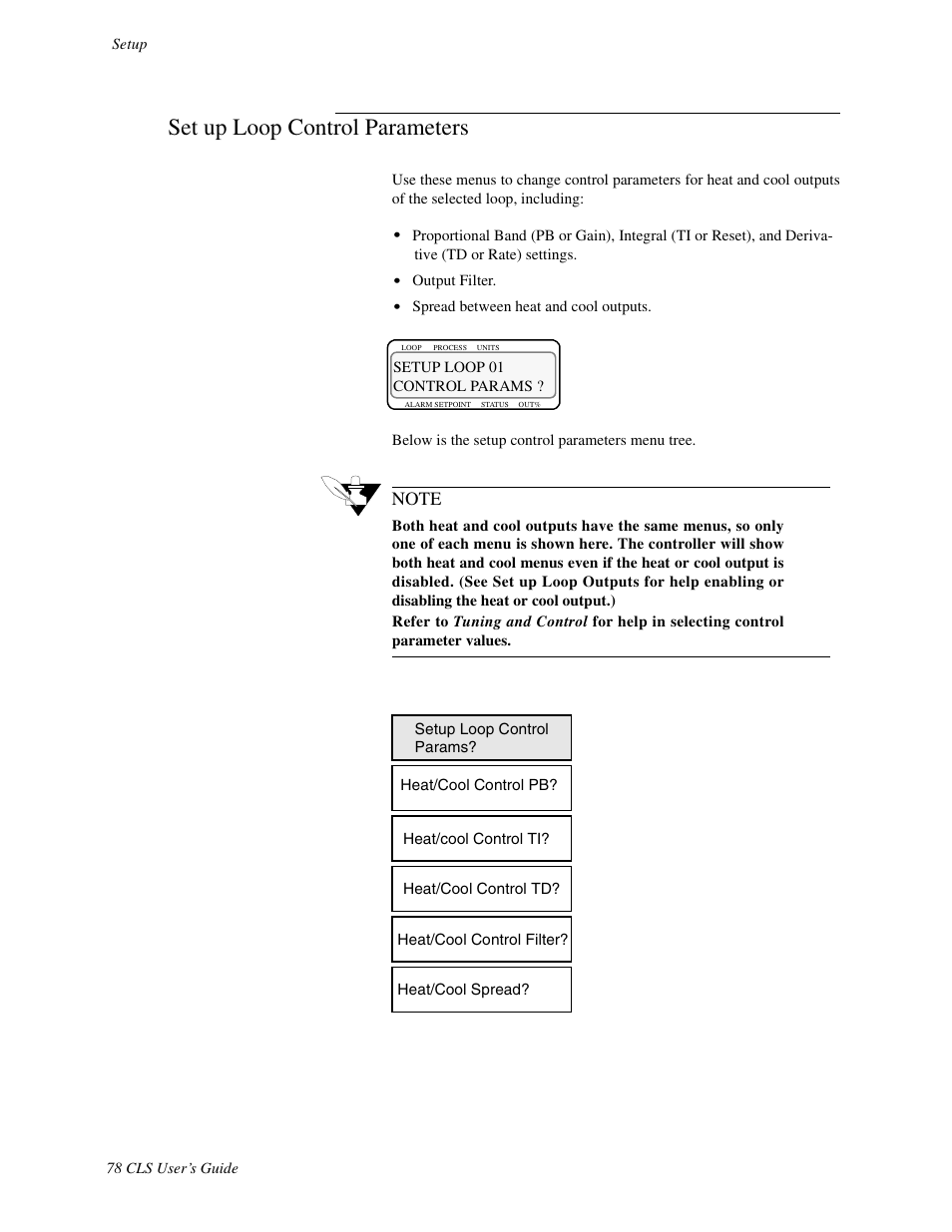 Set up loop control parameters | Watlow CLS User Manual | Page 86 / 180