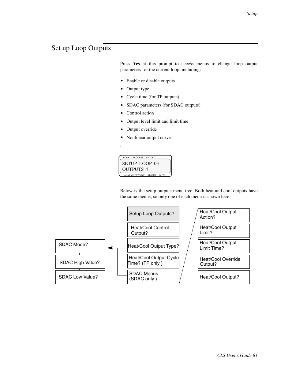 Set up loop outputs | Watlow CLS User Manual | Page 89 / 180