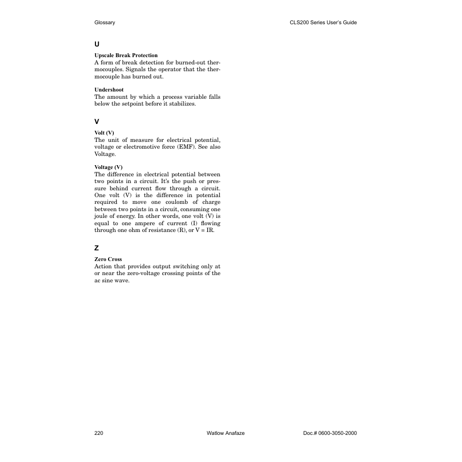 Watlow CLS200 User Manual | Page 236 / 251