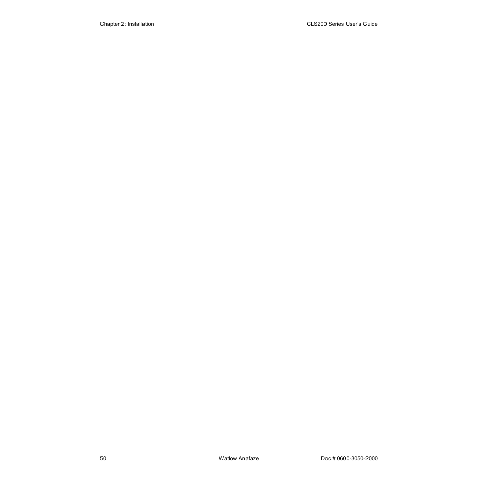 Watlow CLS200 User Manual | Page 66 / 251