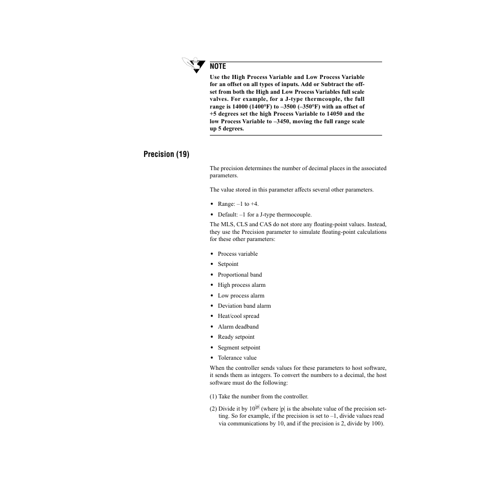 Precision (19) | Watlow CLS200, MLS300 and CAS200 User Manual | Page 59 / 92