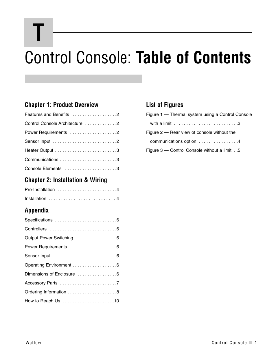 Watlow Control Console User Manual | Page 3 / 12