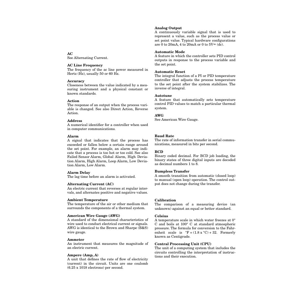 Glossary, Glossary 195 | Watlow CPC400 User Manual | Page 209 / 230