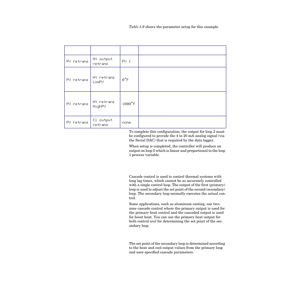 Setting up cascade control, How the secondary set point is determined, Setting up cascade control 69 | Watlow CPC400 User Manual | Page 83 / 230