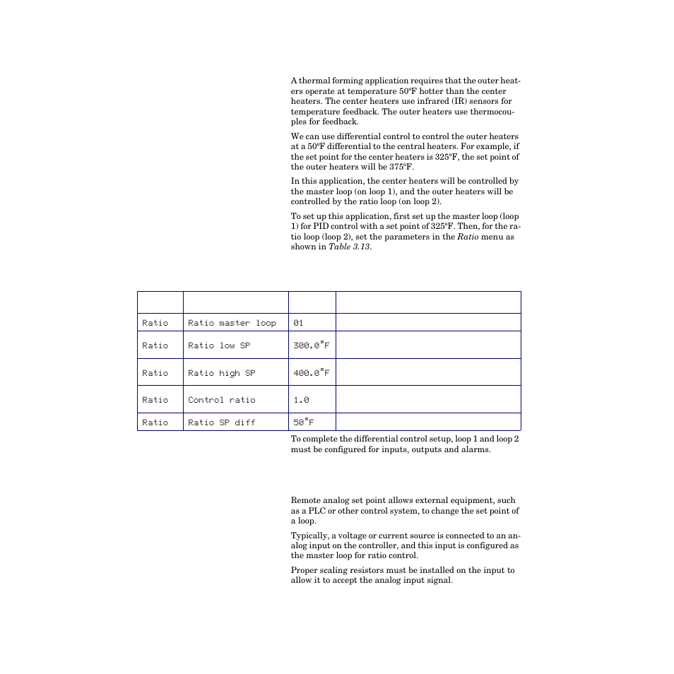 Differential control example: thermoforming, Setting up remote analog set point, Setting up remote analog set point 76 | Watlow CPC400 User Manual | Page 90 / 230