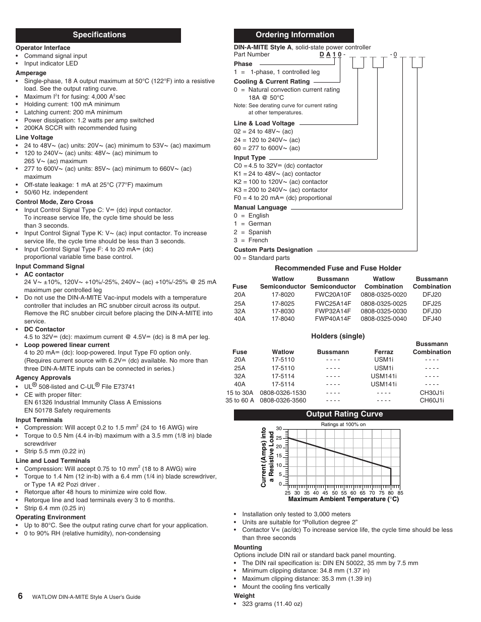 Watlow DIN-A-MITE Style A User Manual | Page 6 / 9