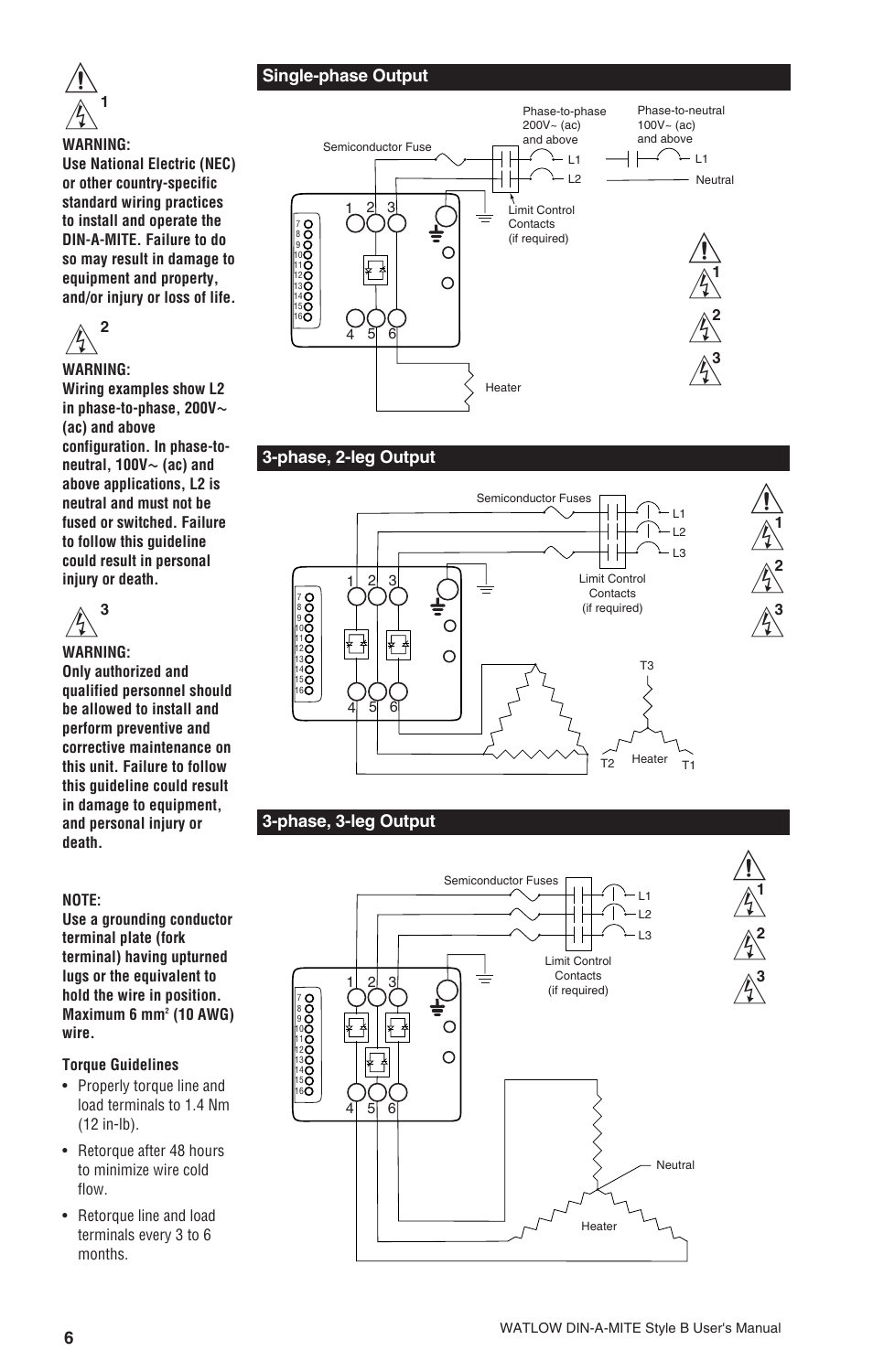 Watlow DIN-A-MITE Style B User Manual | Page 6 / 14