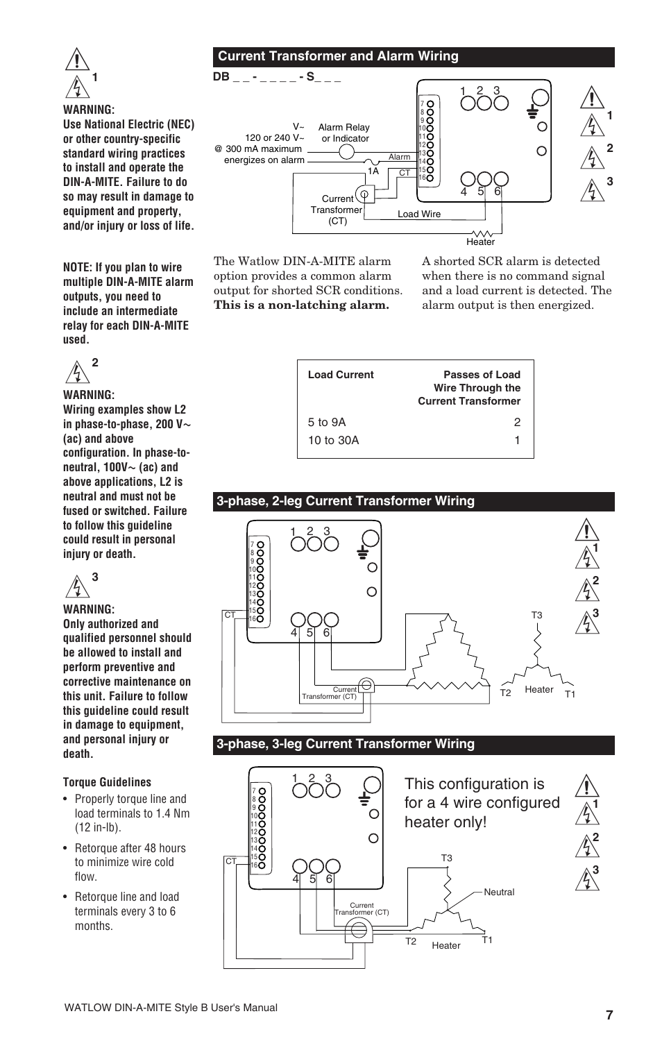 Watlow DIN-A-MITE Style B User Manual | Page 7 / 14
